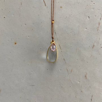 aquamarine light as a summer day necklace