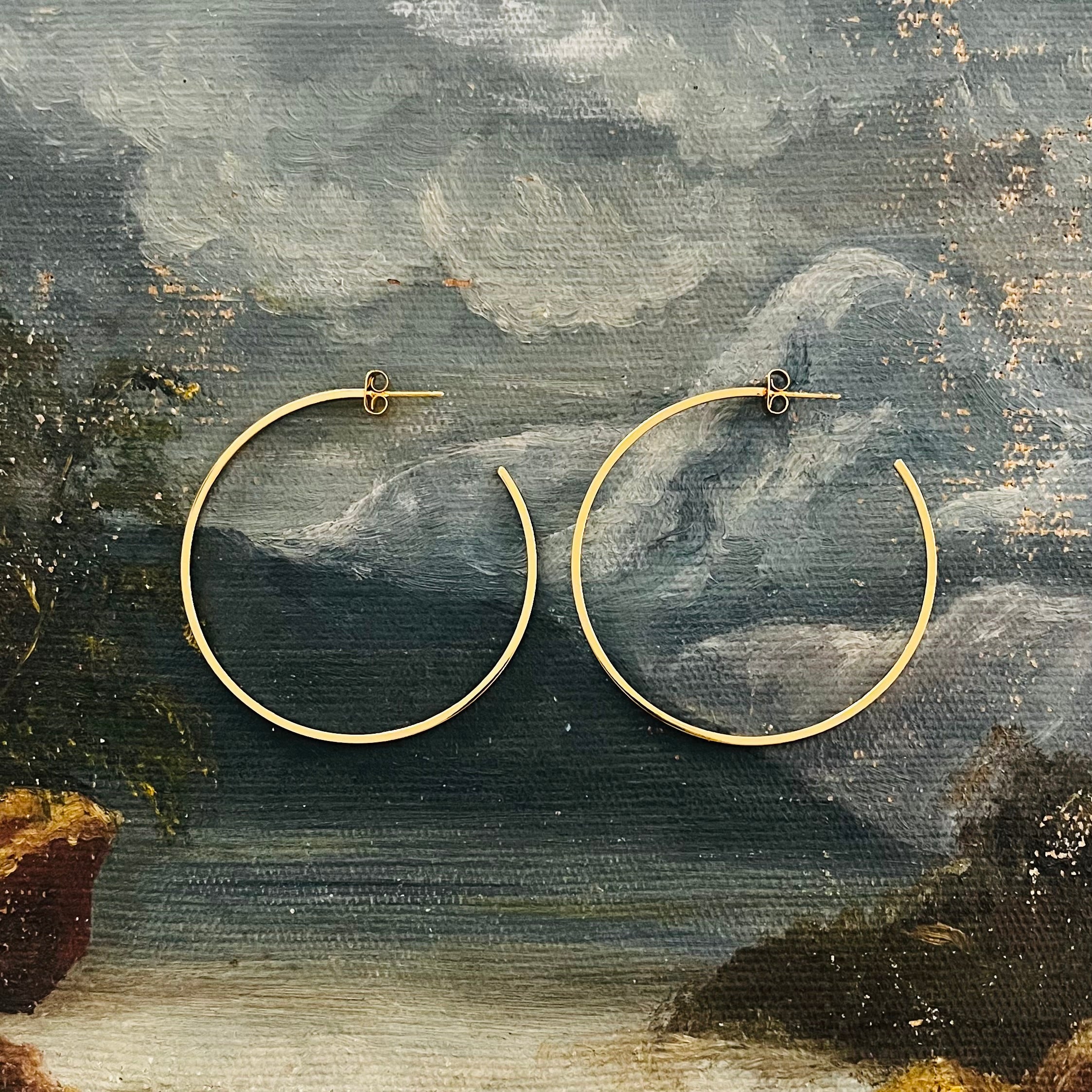 subtle hoops earrings