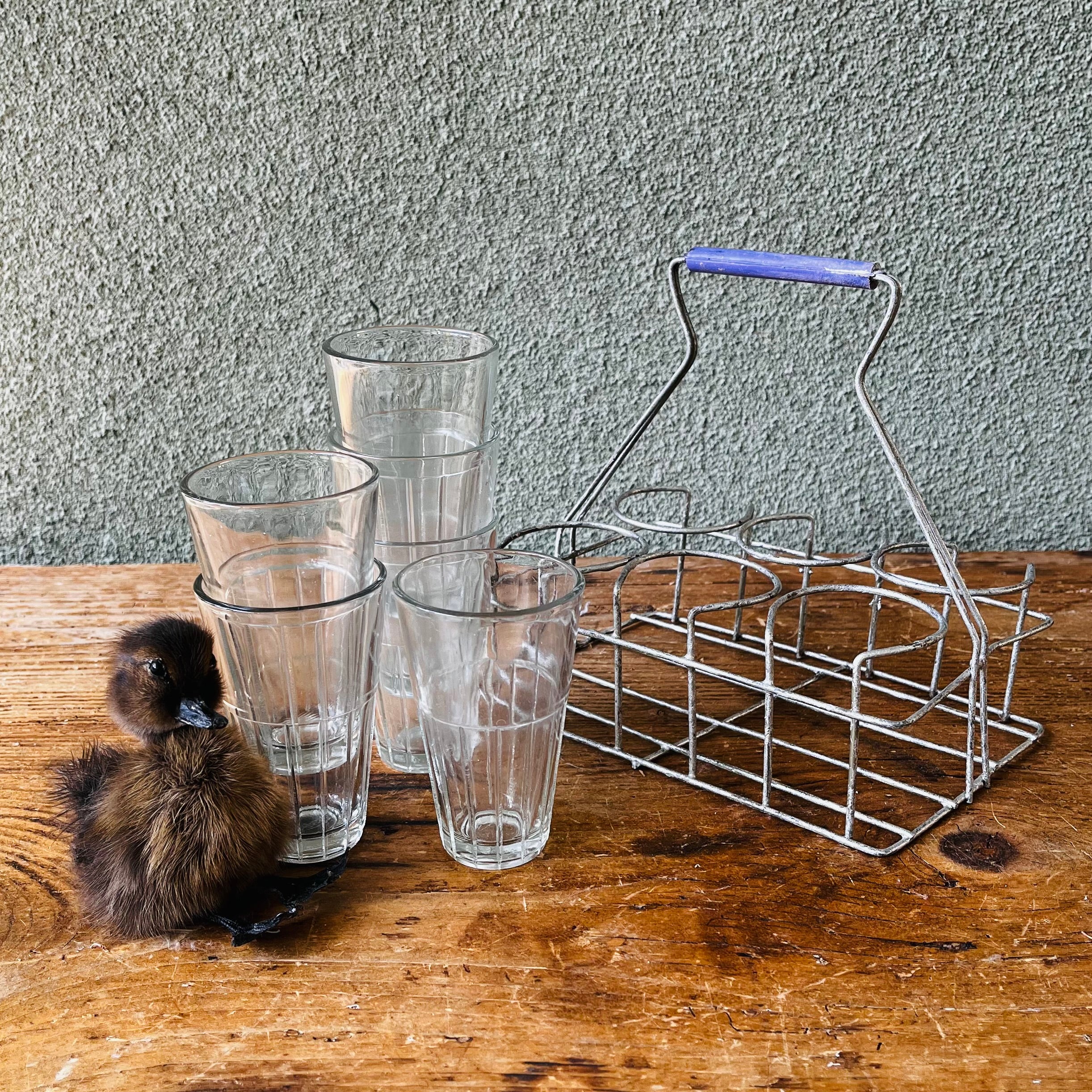 Drinking Glasses w/ Rack