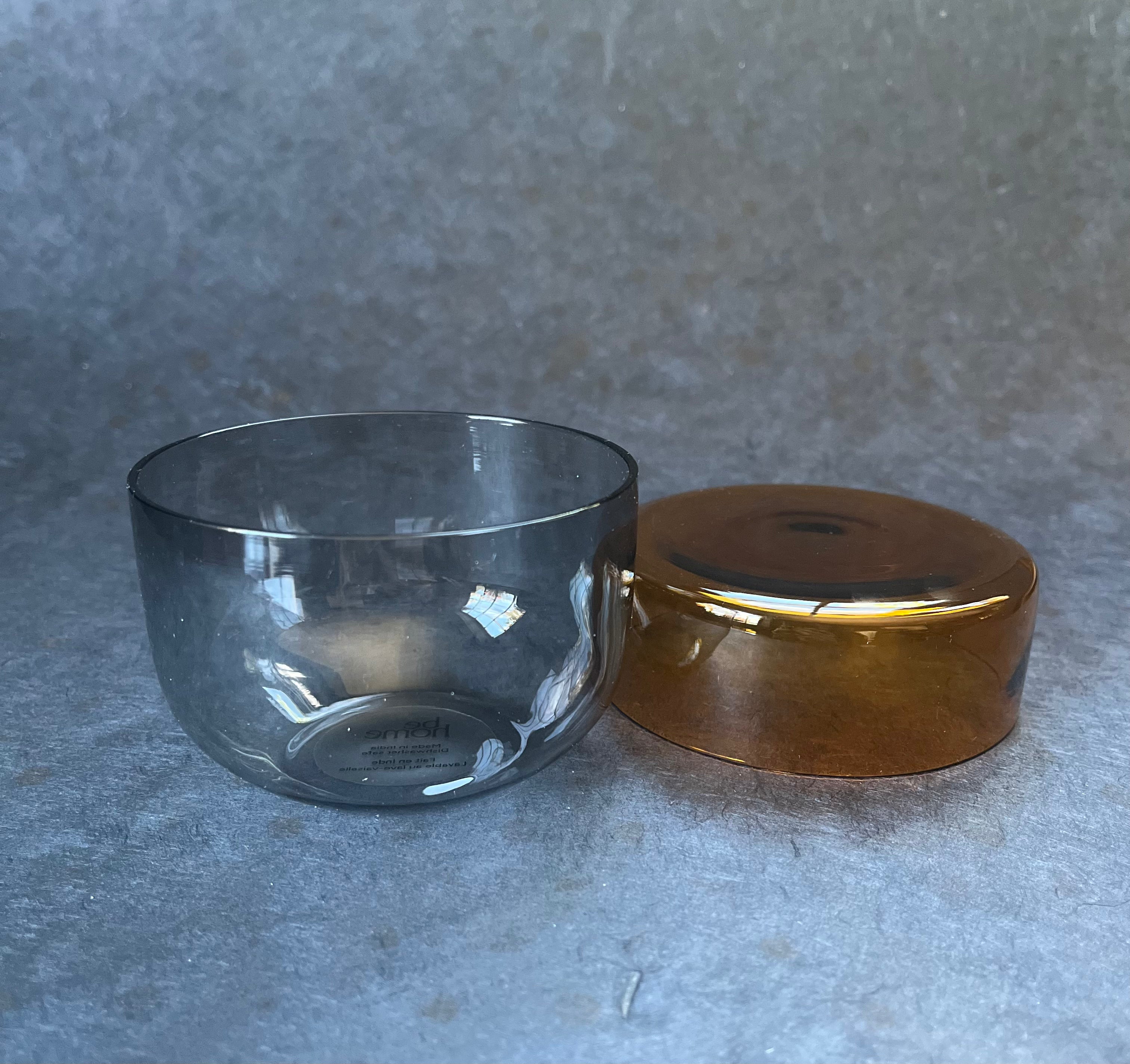 Two-Toned Glass Container
