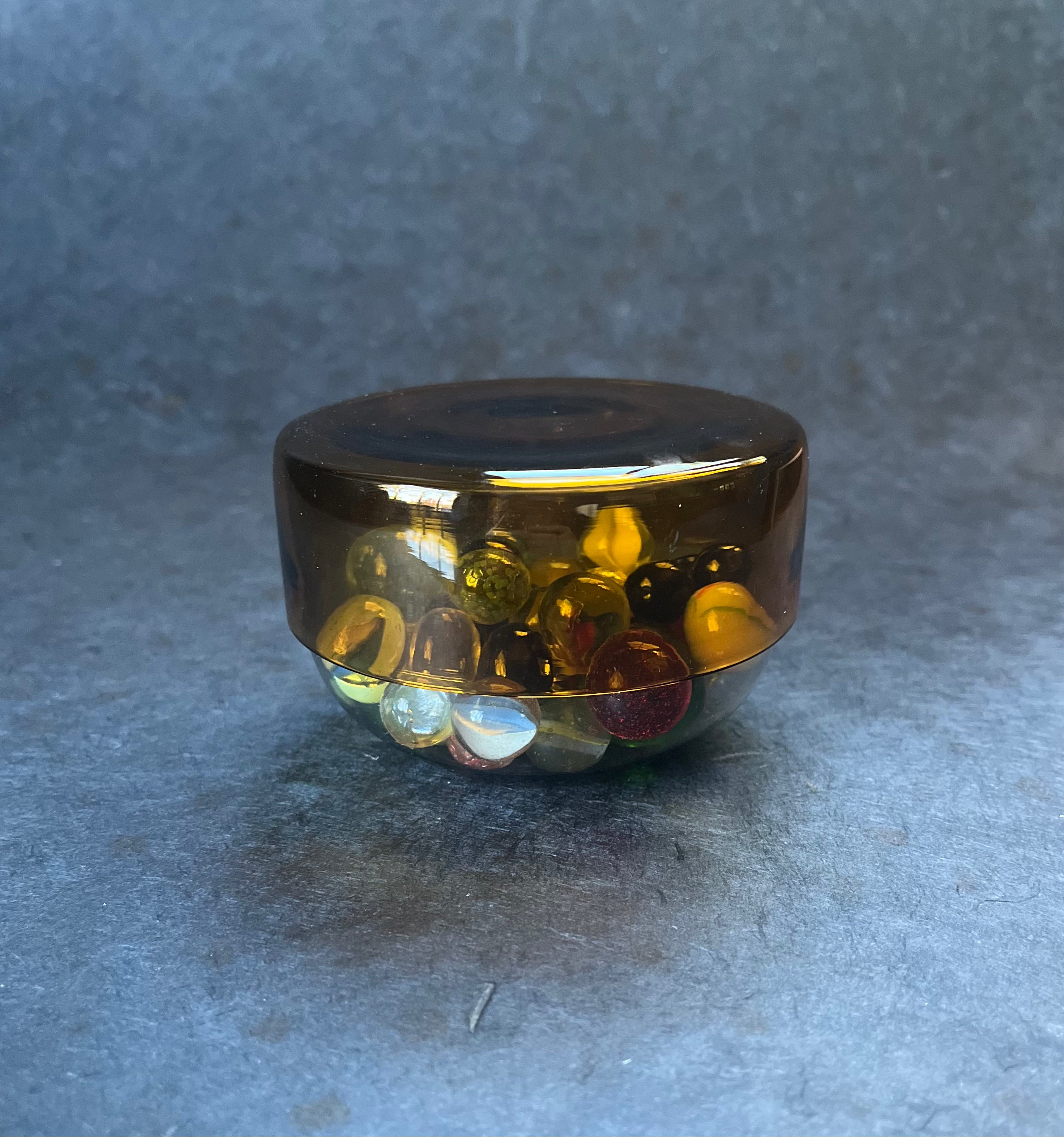 Two-Toned Glass Container