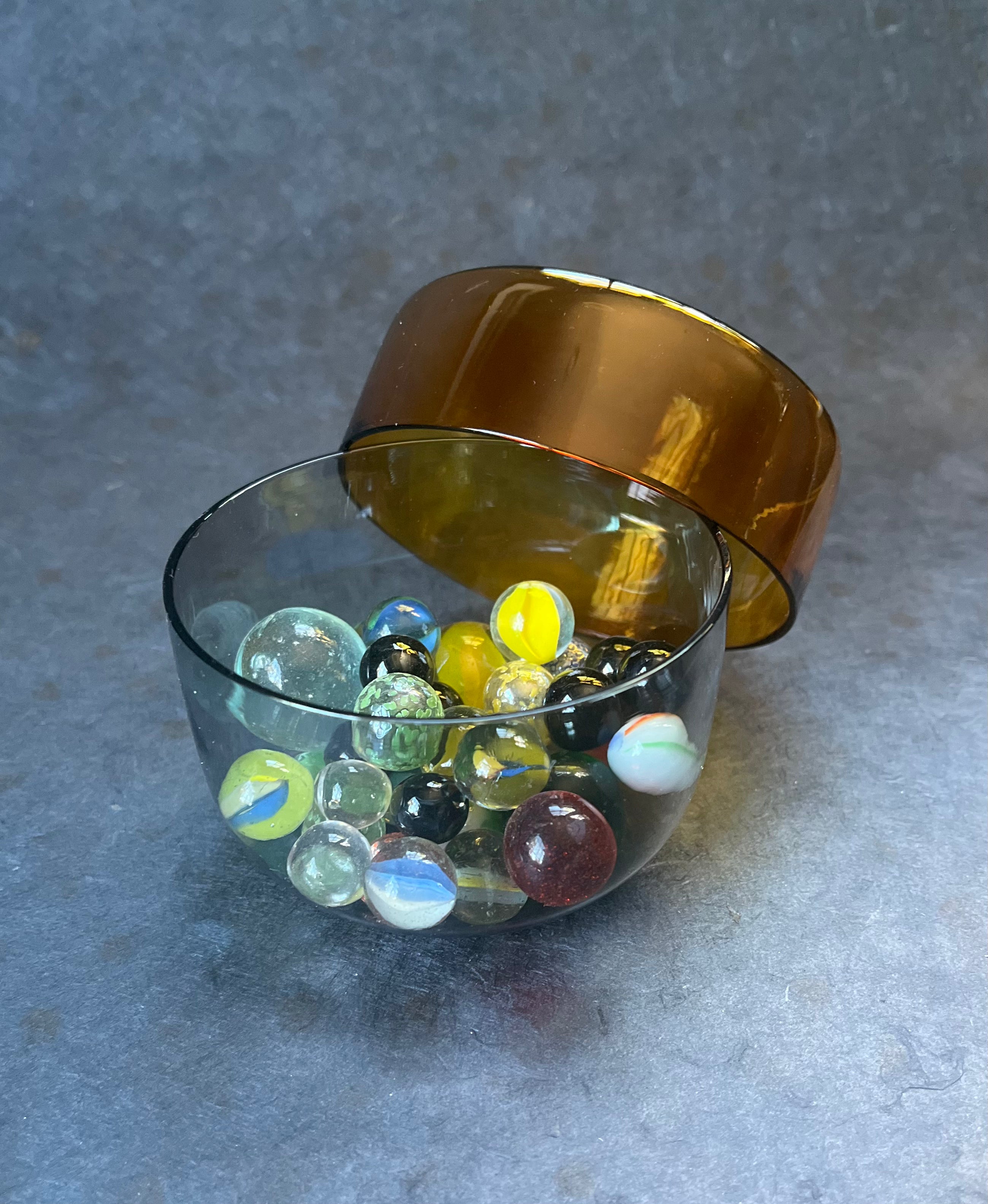 Two-Toned Glass Container