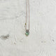 minty with a side of pink tourmaline drop.   necklace