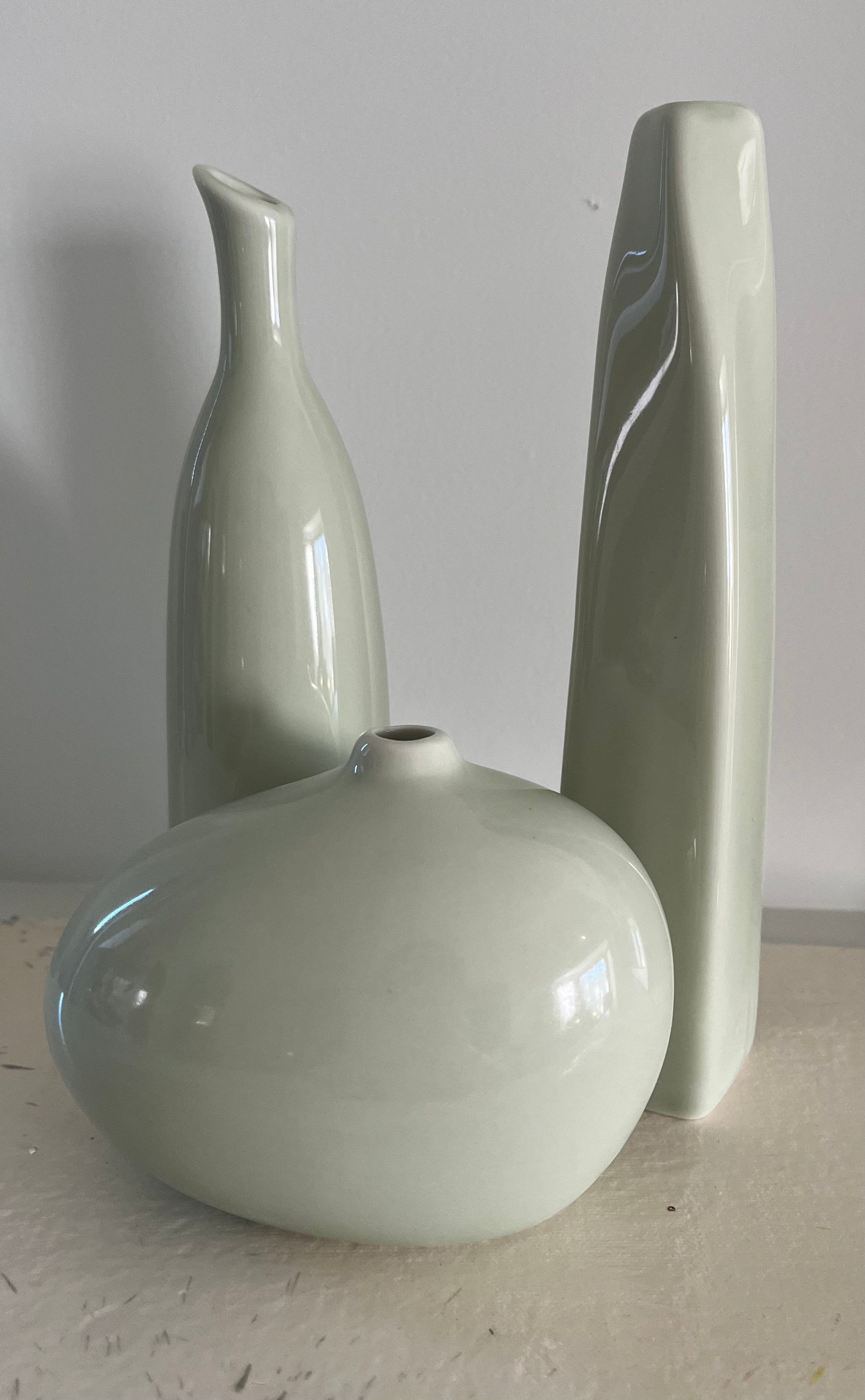 celadon lip vase