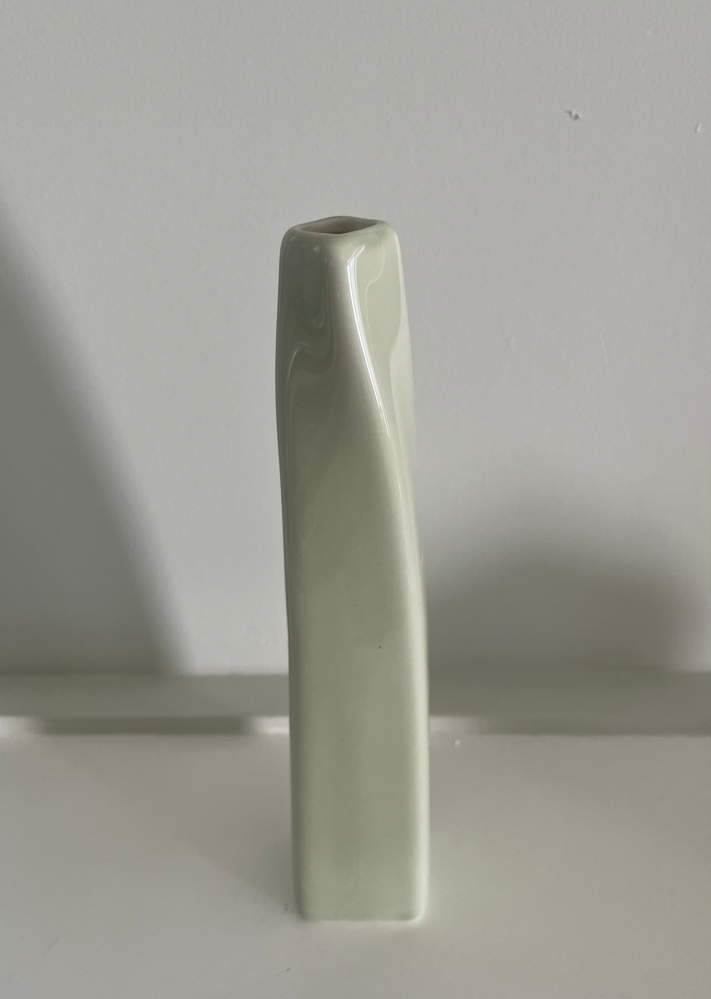Twisted neck vase