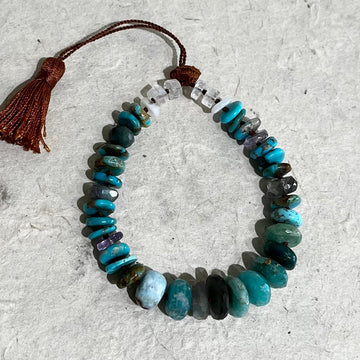 brilliant blue turquoise.  bracelet