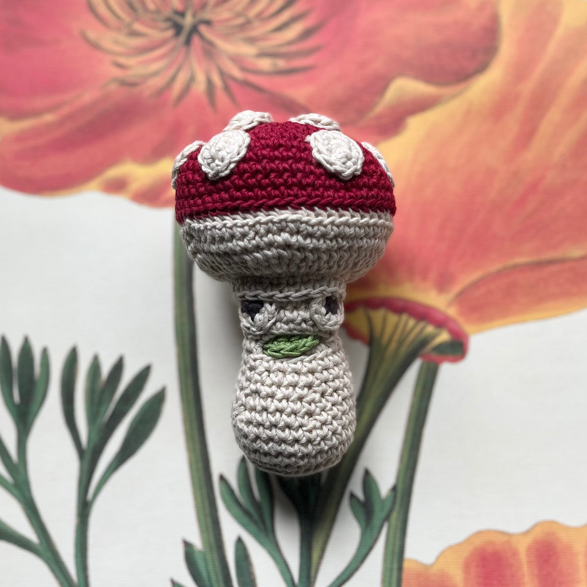 Mushroom rattle