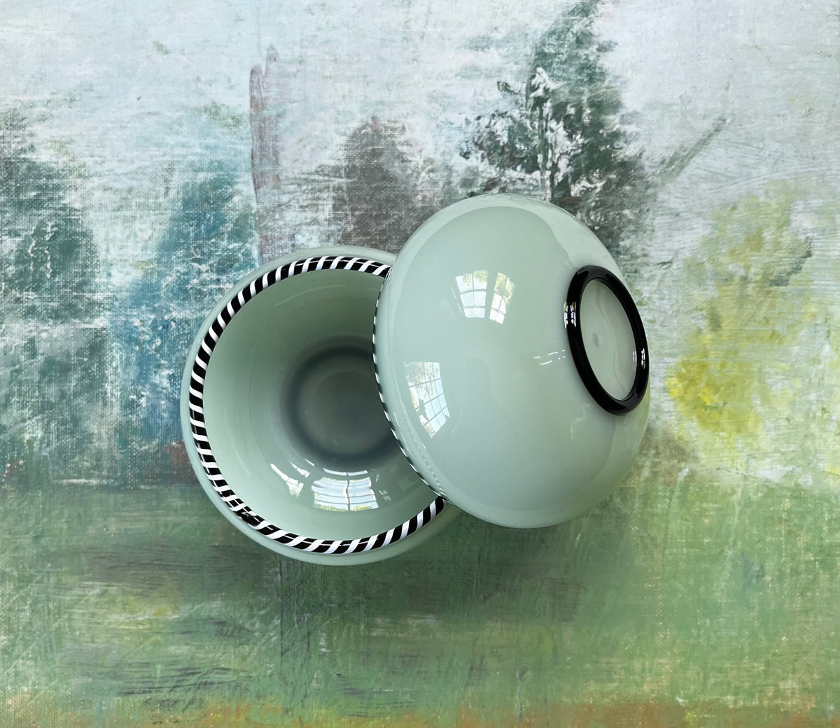 Roman Bowl.     Jade green