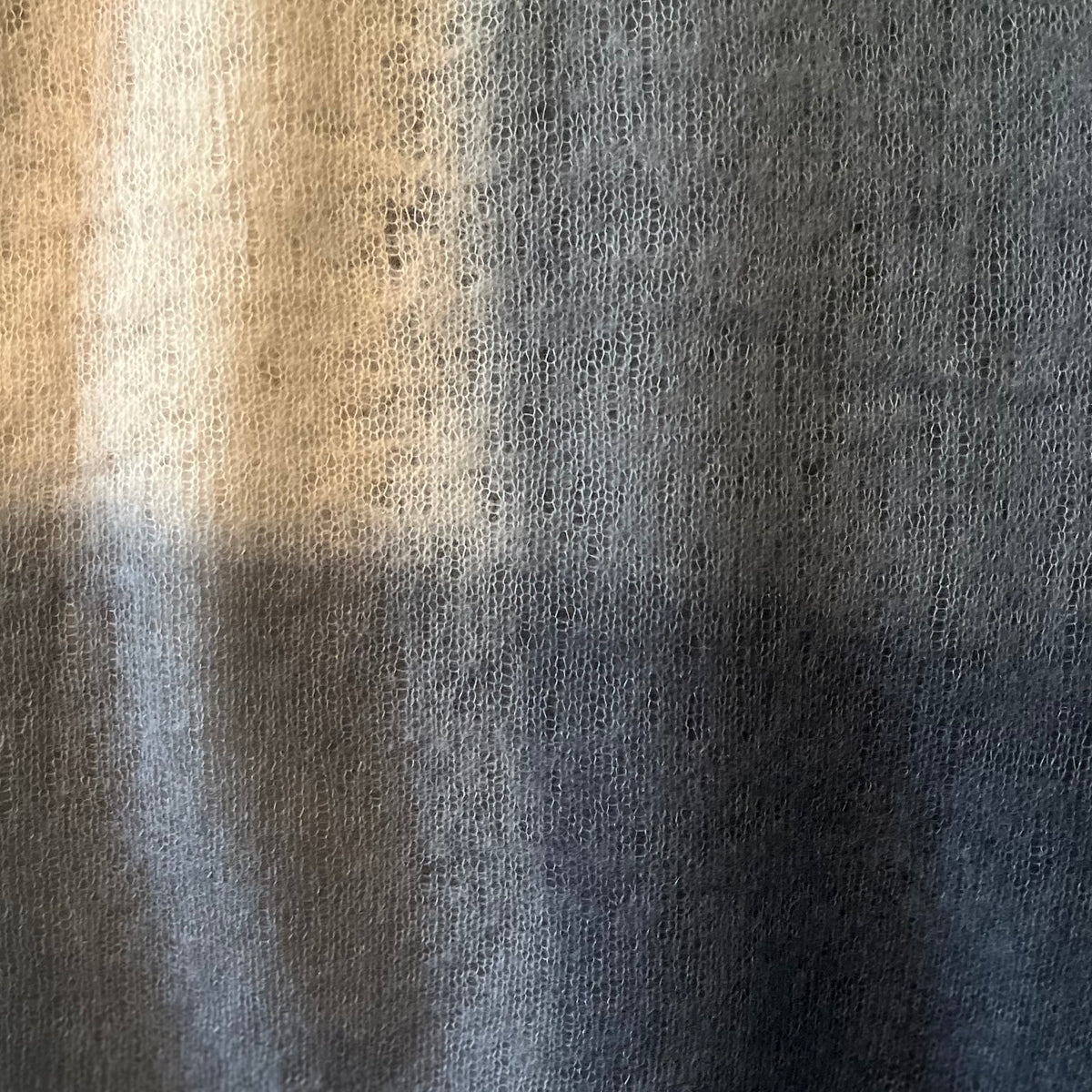 Felted cashmere scarf.      Camel & Grey