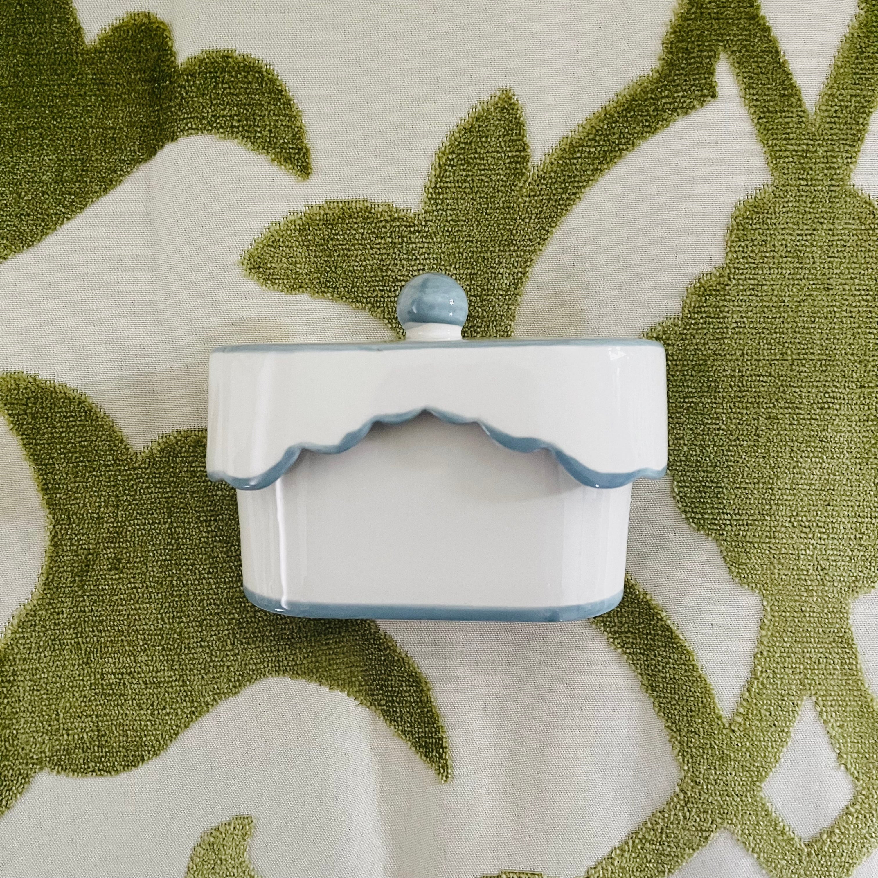 Scalloped Edge Porcelain Candles