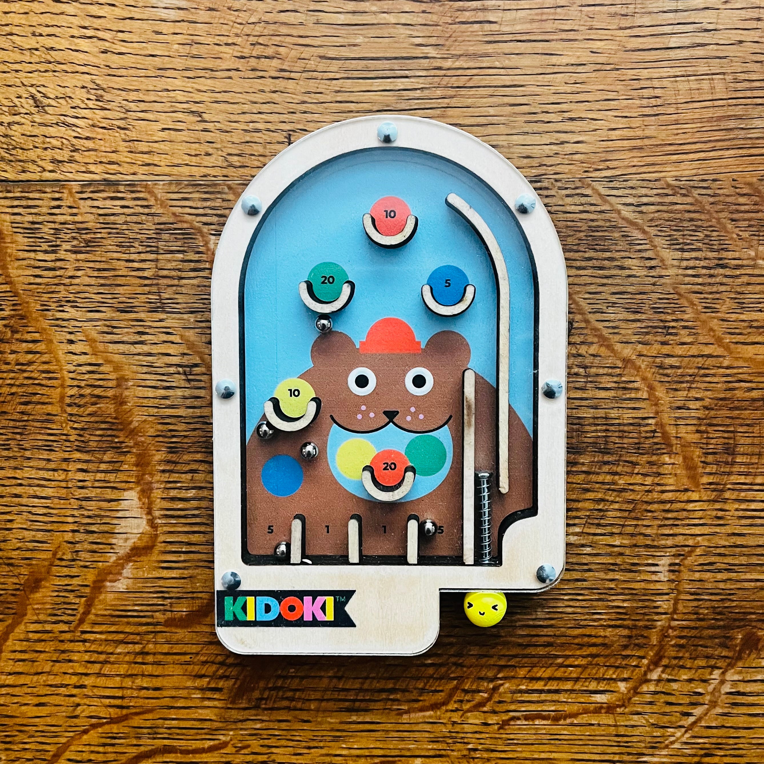 wooden pinball game