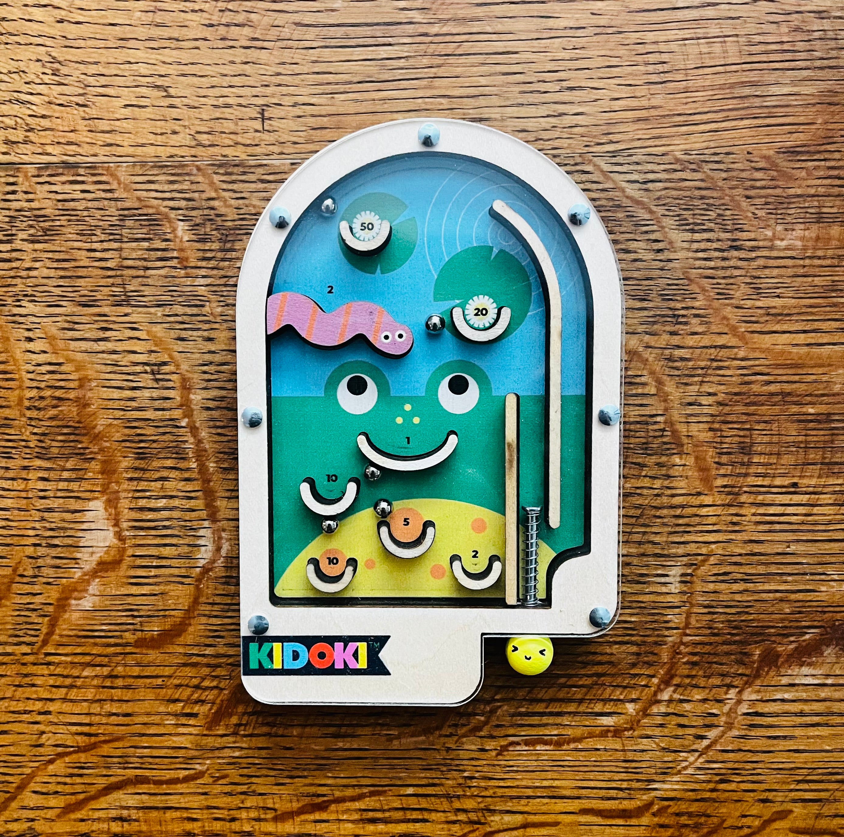 wooden pinball game