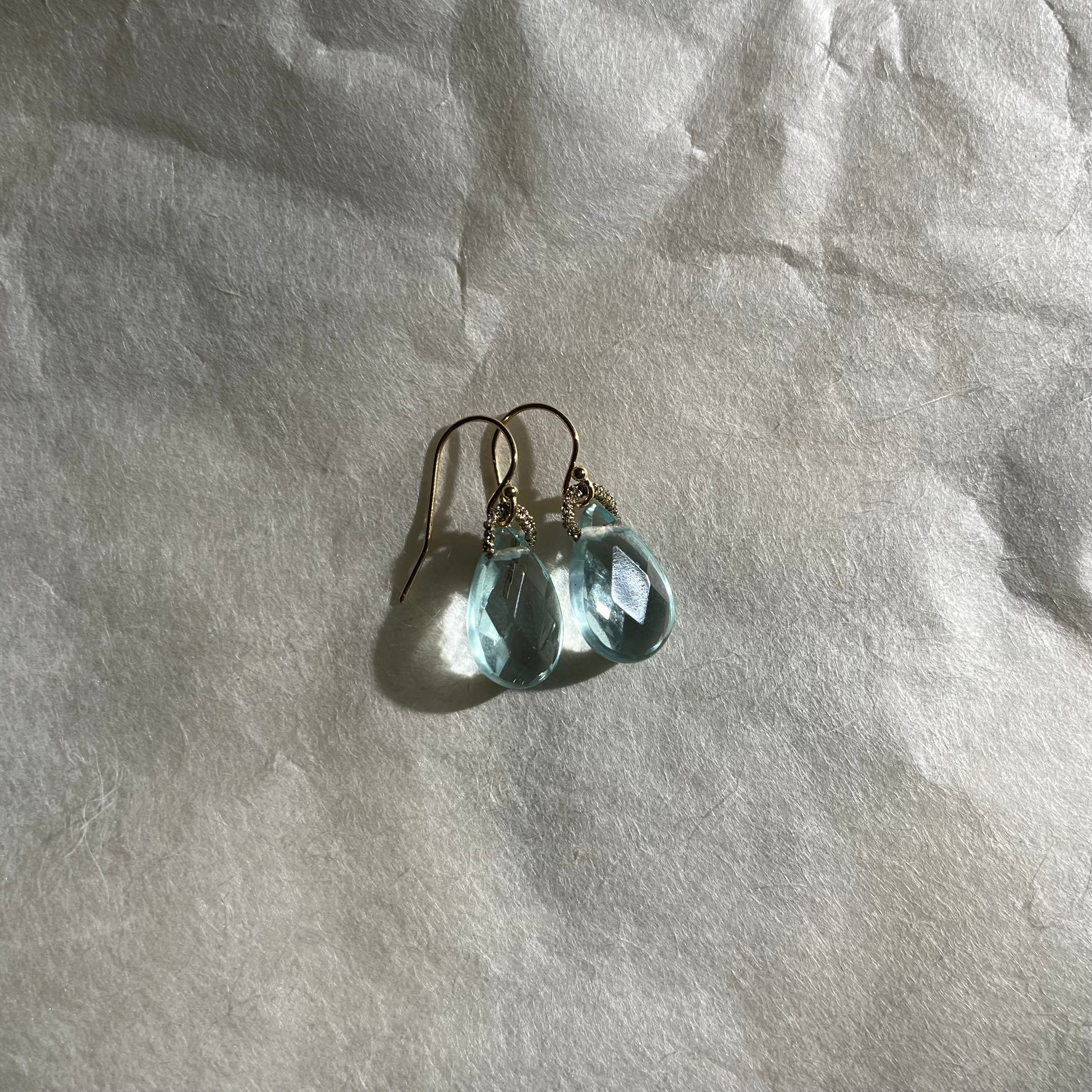 Aquamarine Drops Earrings