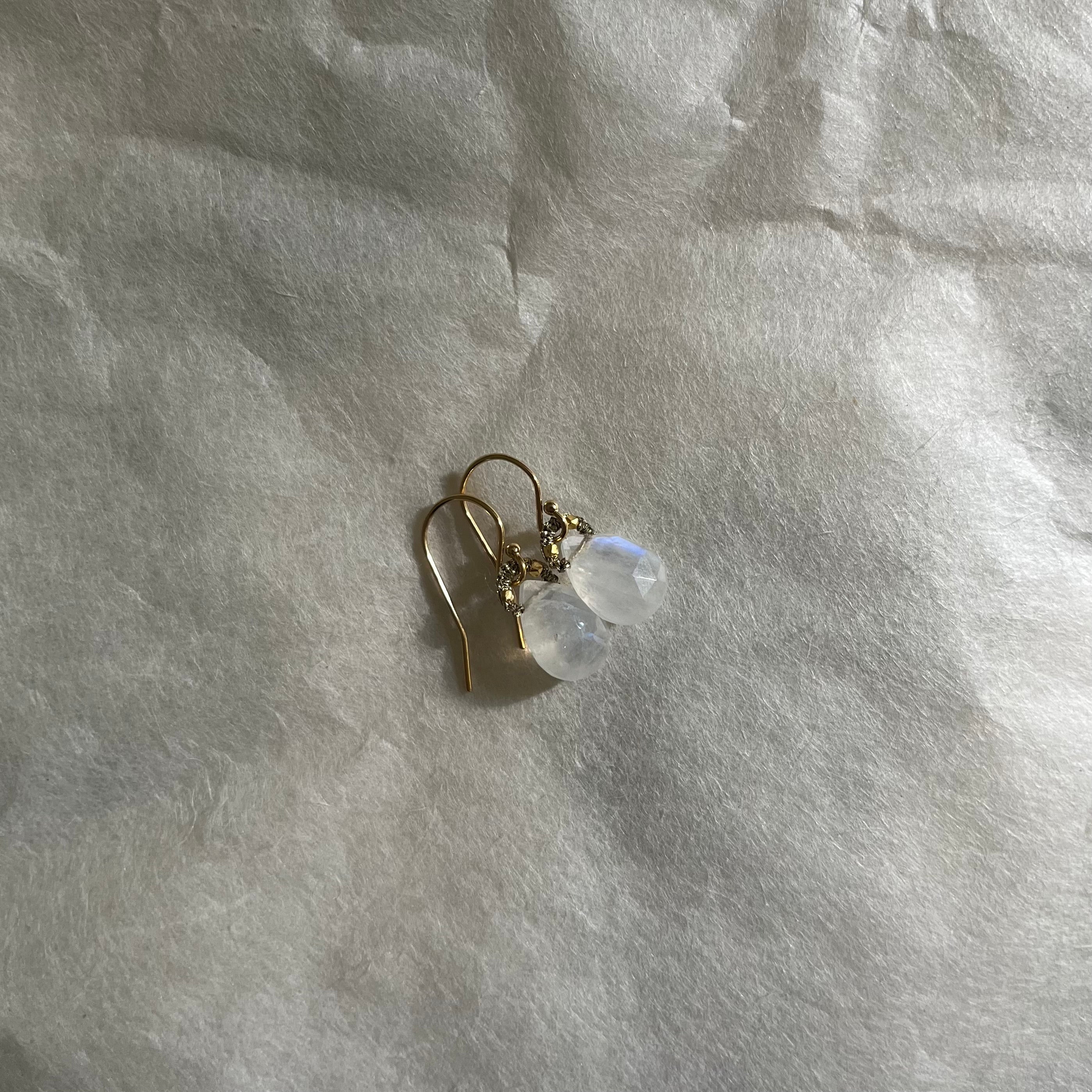 Rainbow Moonstone Earrings
