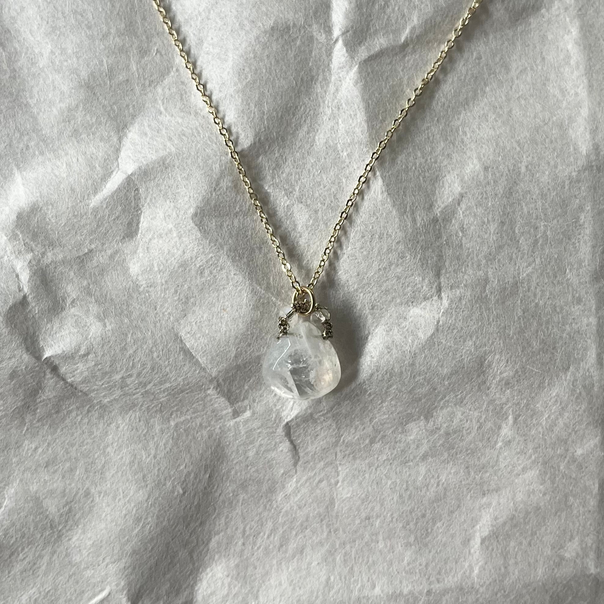 Rainbow Moonstone Necklace