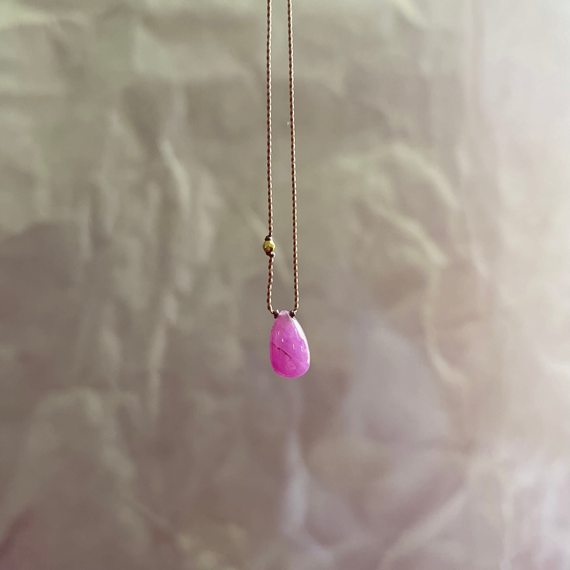 Cabochon Ruby Necklace