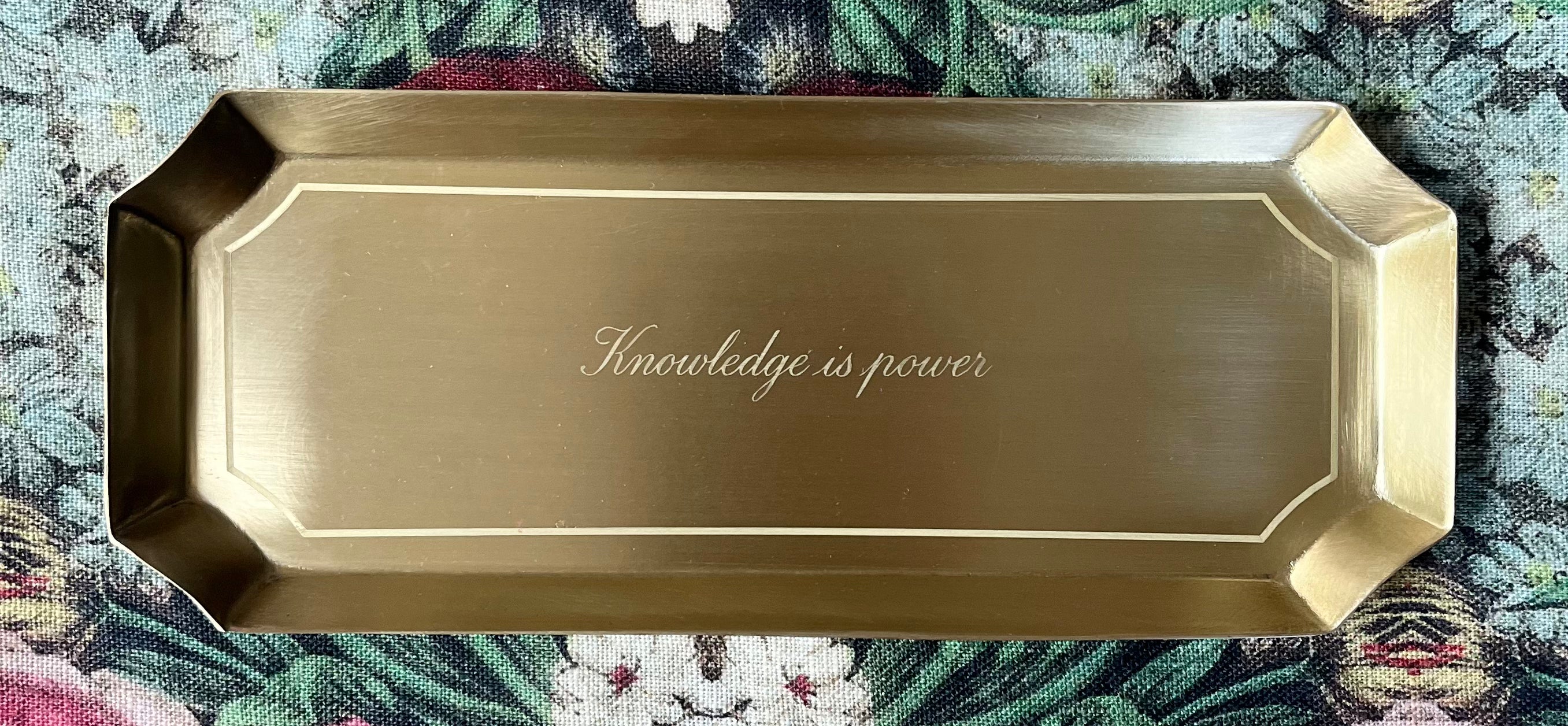 brass trays ..   with heart