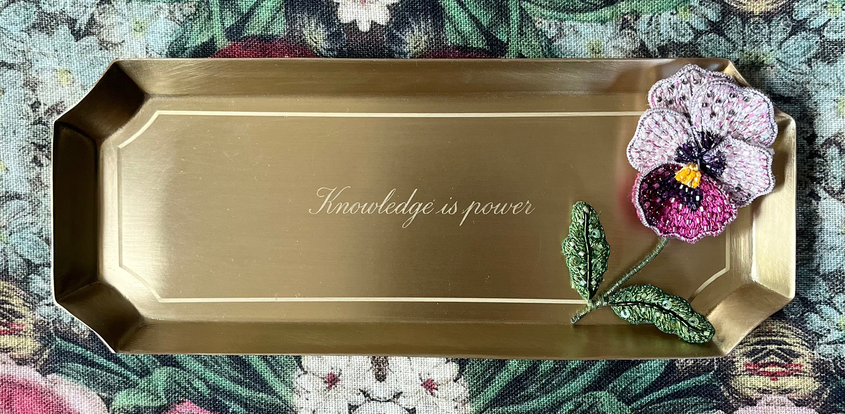 brass trays ..   with heart