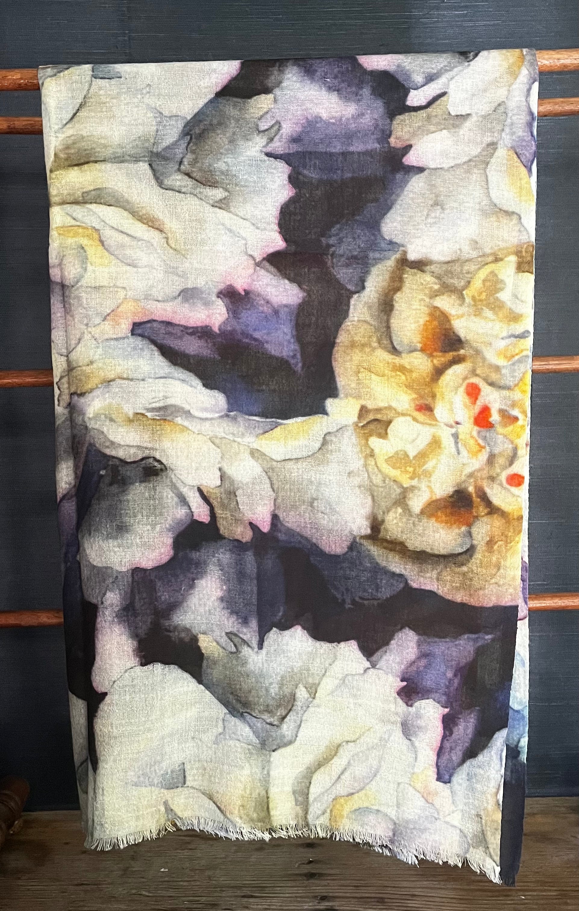 White Rose Scarf