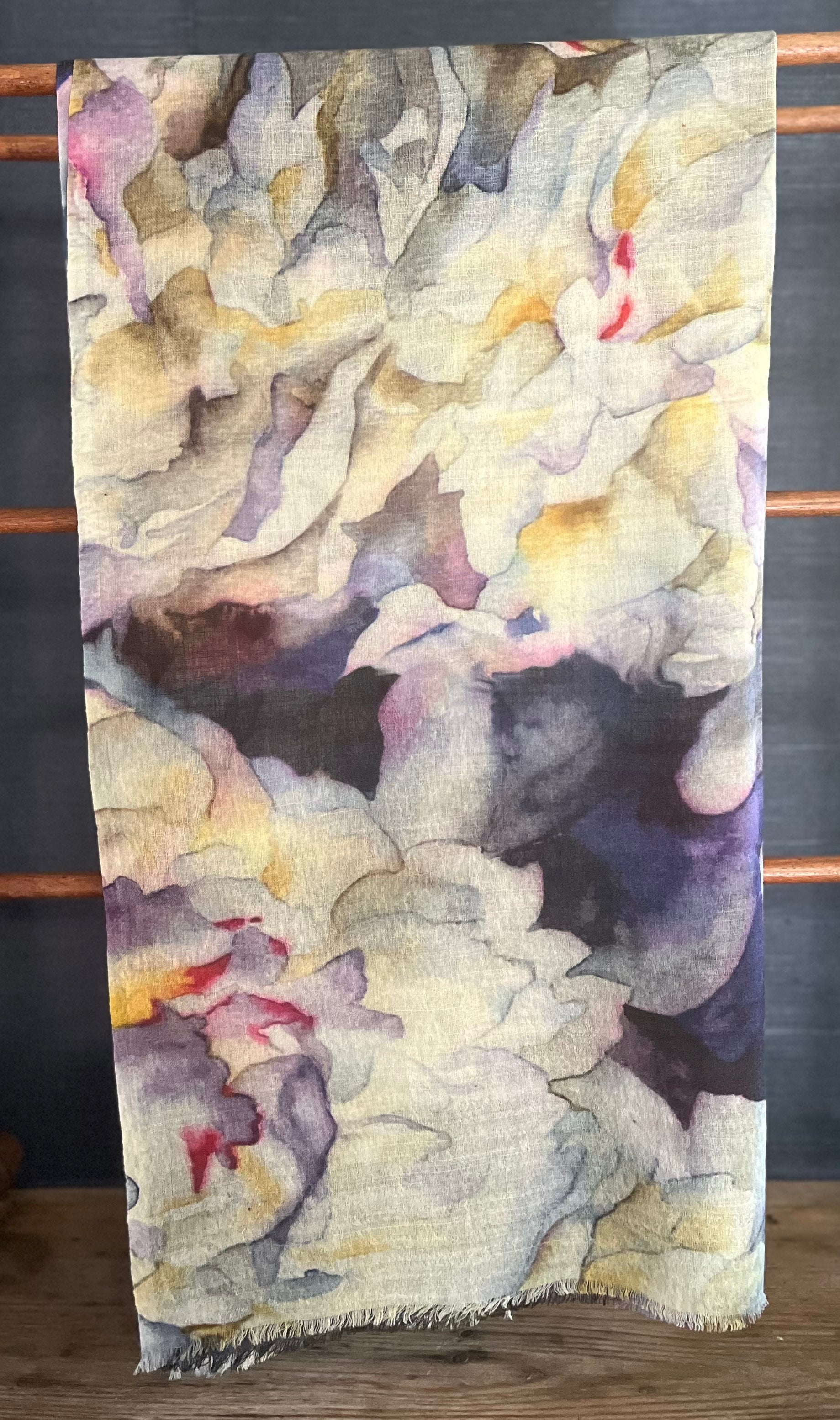 White Rose Scarf