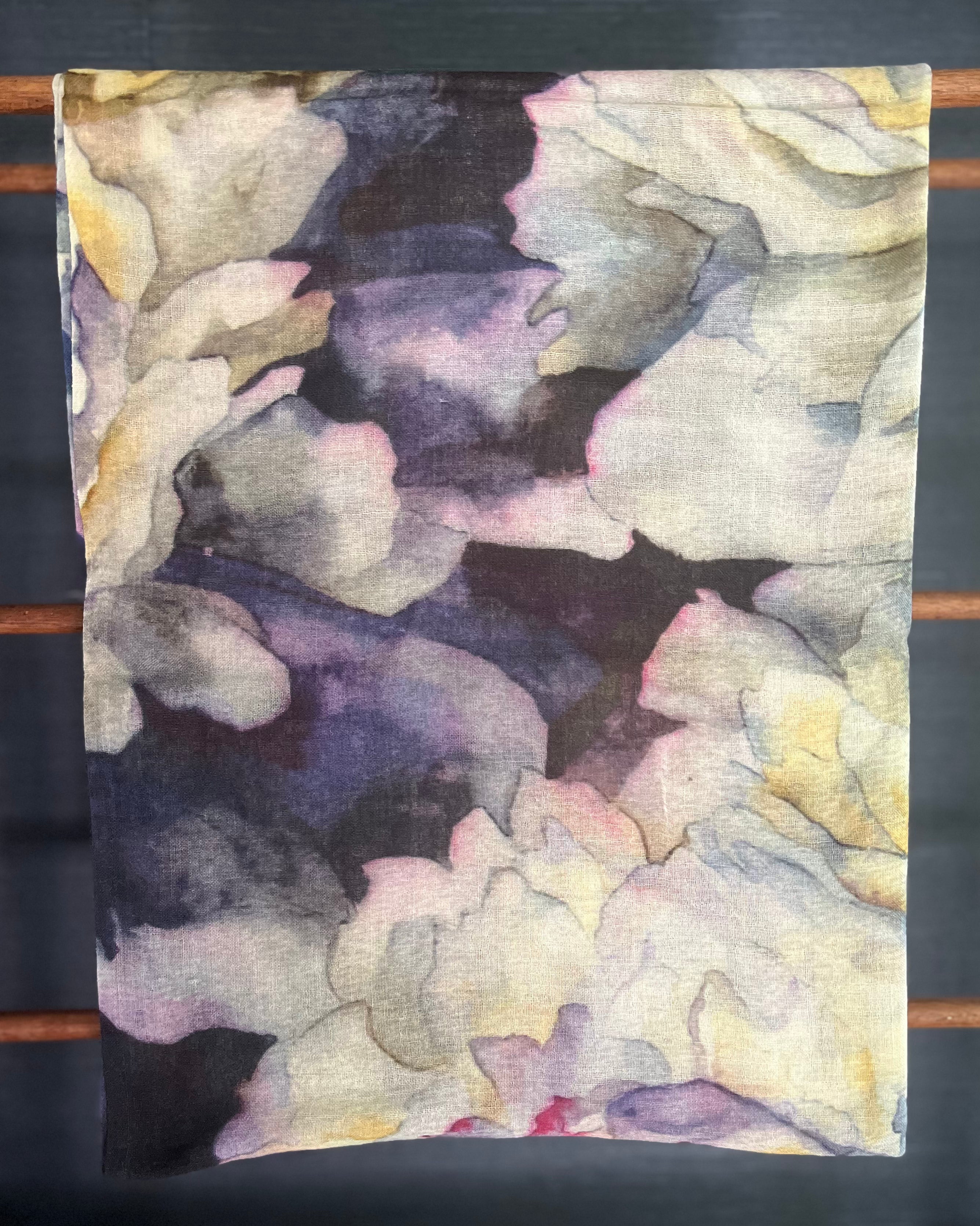 White Rose Scarf