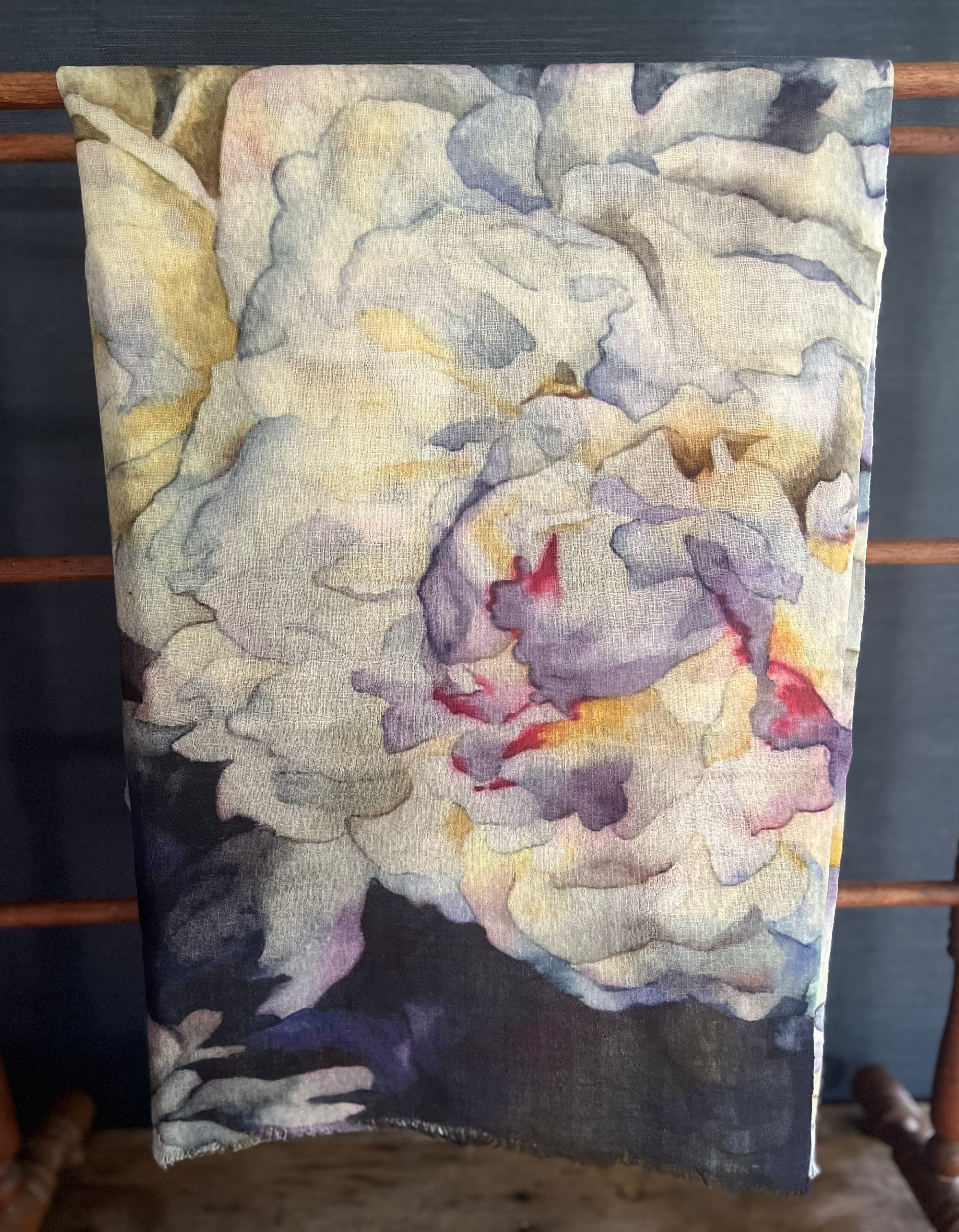 White Rose Scarf