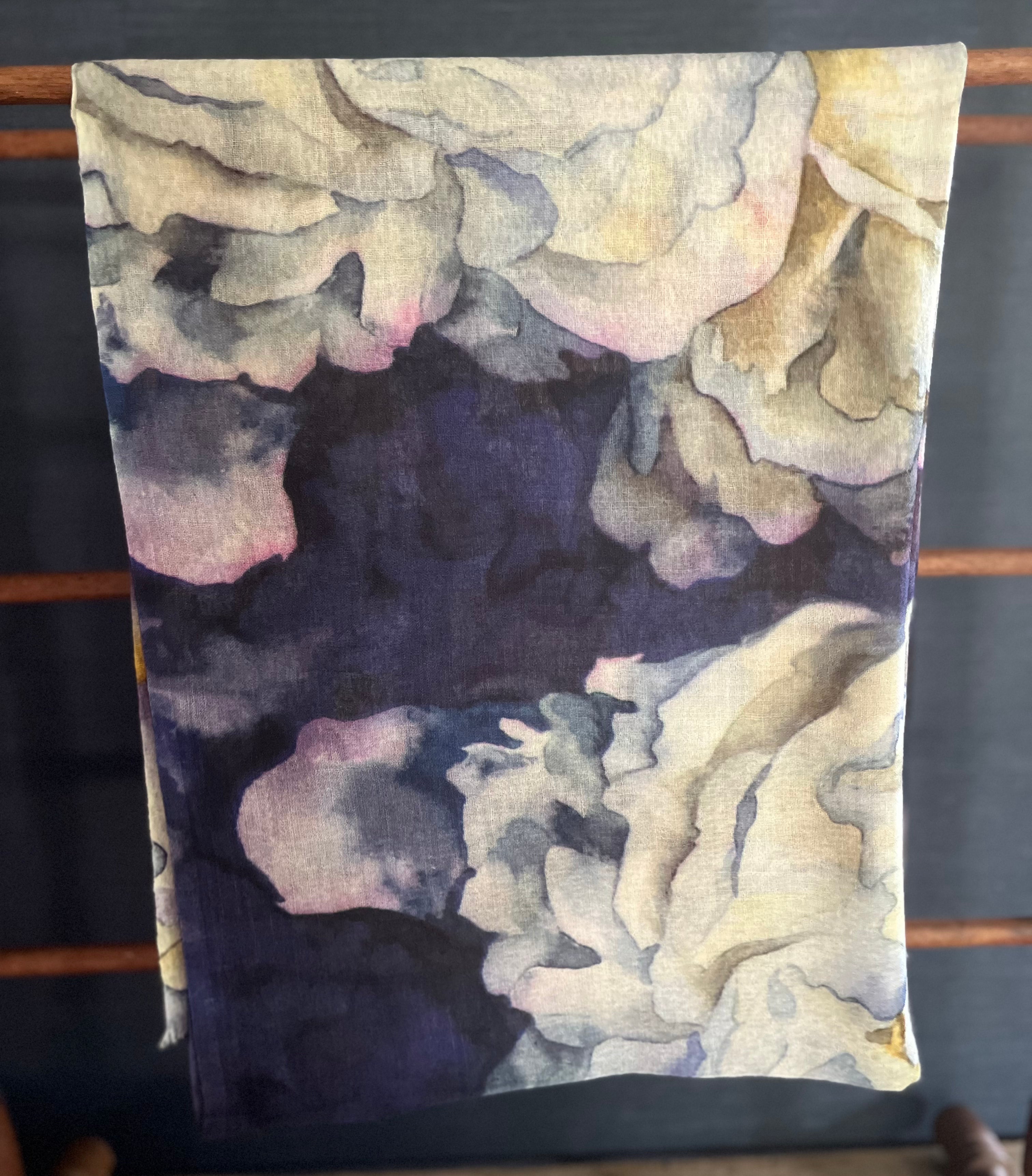 White Rose Scarf