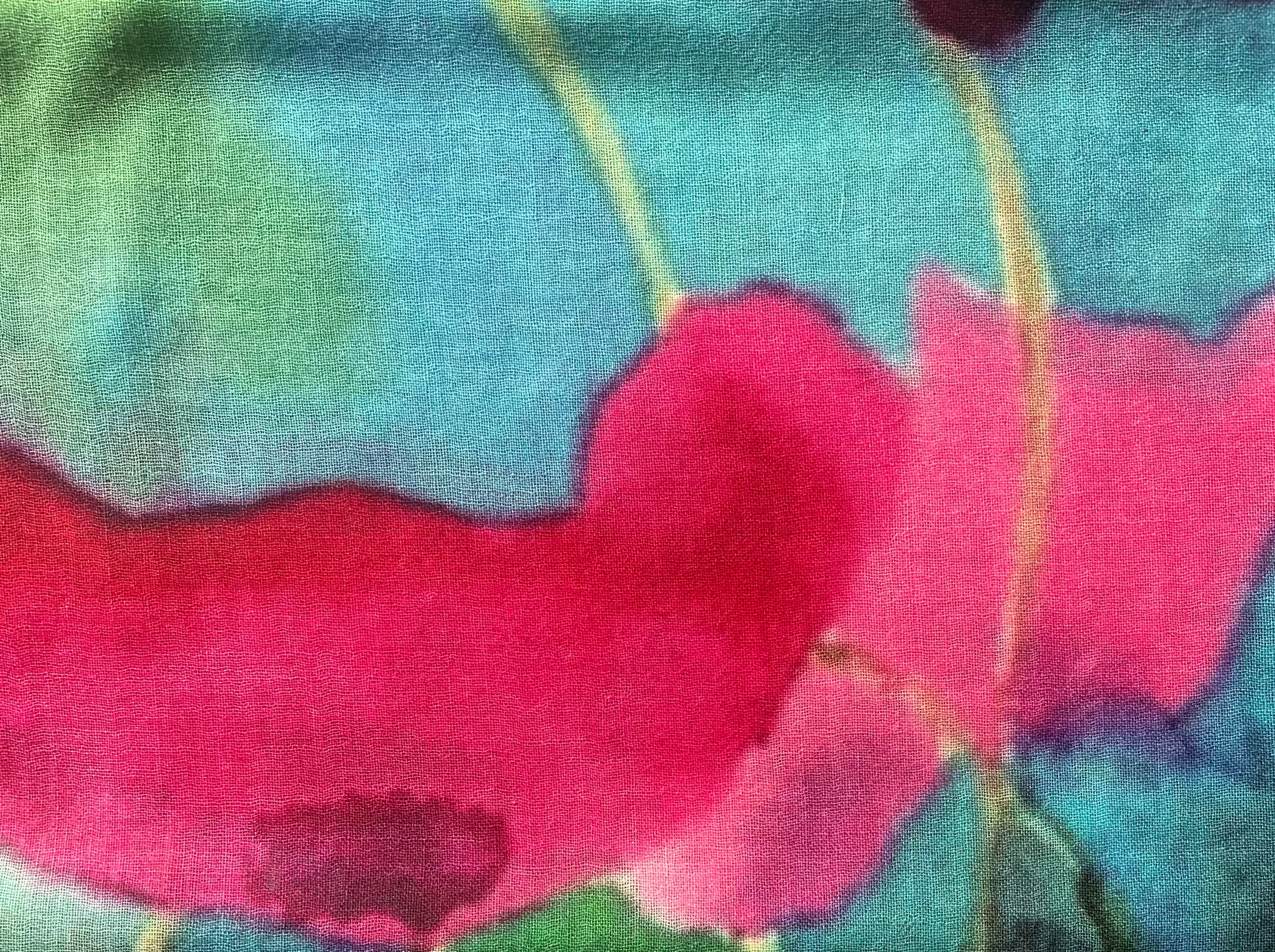 Pink Floral Scarf