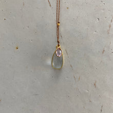 aquamarine light as a summer day necklace