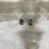 rutilated quartz.    studs earrings